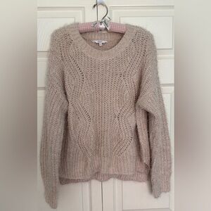 Candie's Soft Beige Cable Knit Sweater - Size XL